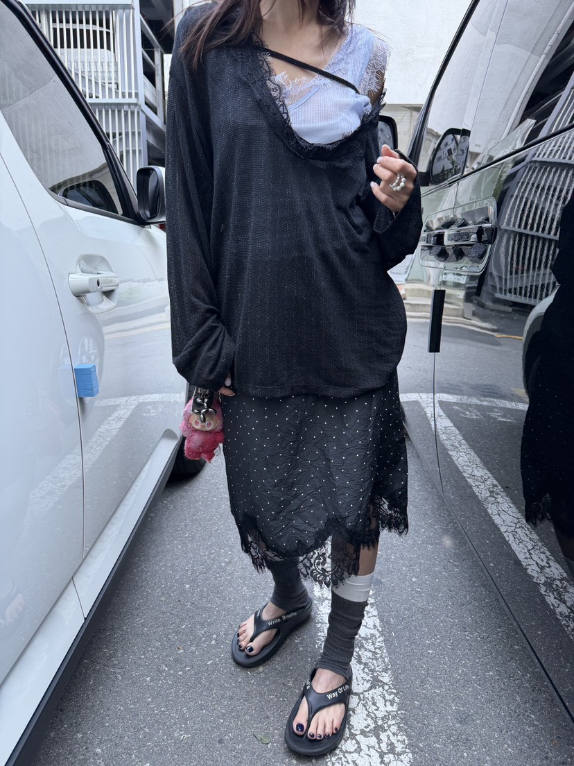 FRANC—L韓國直郵女裝新品推薦熱賣時尚半身裙中短裙褶皺FRANC半身裙/中短裙