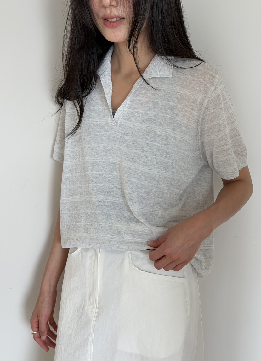 AMY GRACE-A韓國直郵實拍女裝新款推薦人氣職業針織衫條紋AMY GRACE-A針織衫