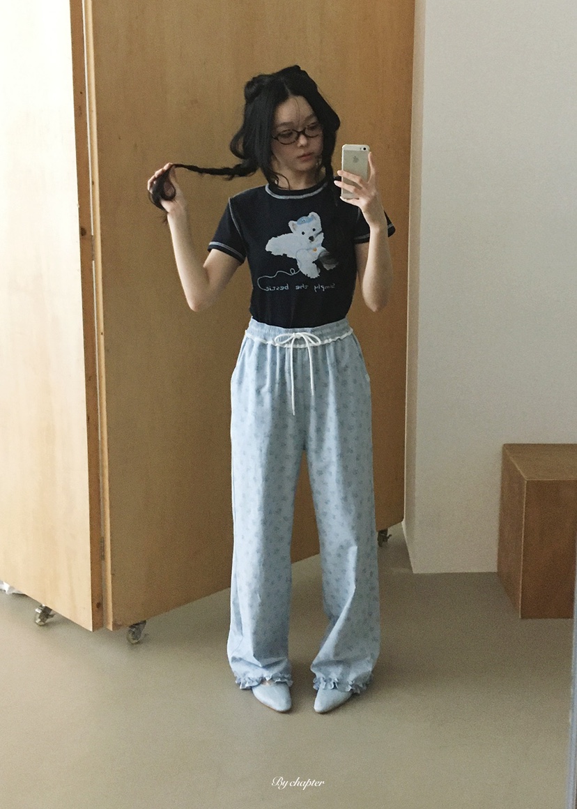 BY CHAPTER東大門實拍韓國女士新品26春夏推薦熱賣休閑褲BY Chapter休閑褲