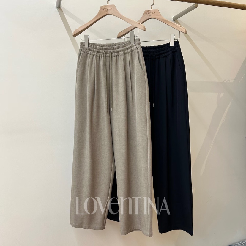 GENTLE B/LOVENTINA東大門實拍韓國女士新品熱賣休閑褲綁帶GENTLE B/LOVENTINA休閑褲圖色2左二色