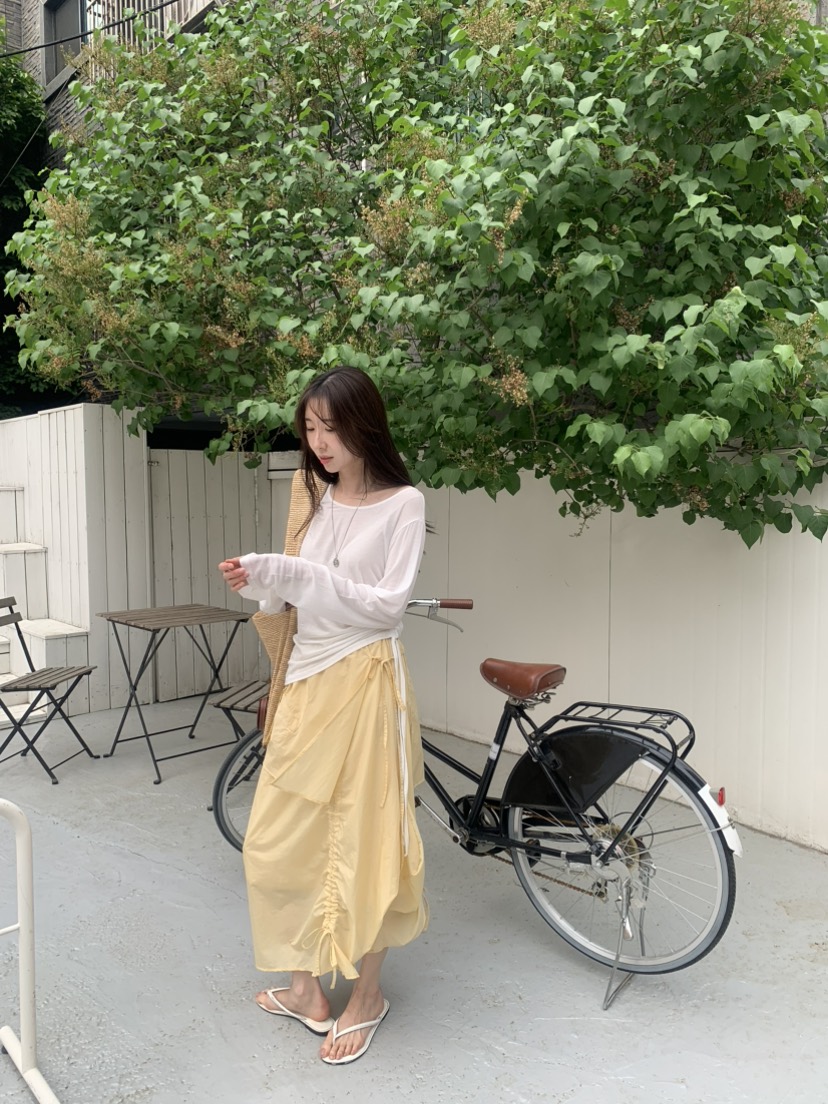 LE AVE韓國東大門代購女裝新款職業推薦26春夏休閑長袖T恤LE AVE長袖T恤