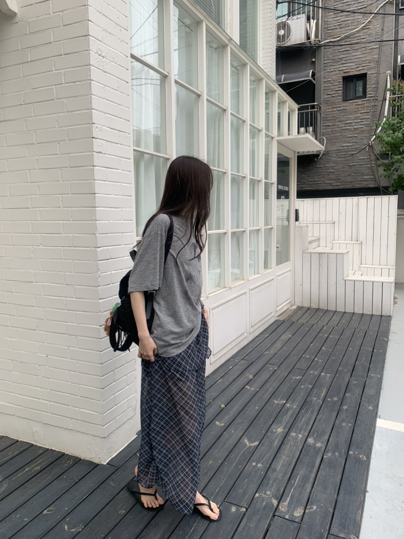 LE AVE韓國代購女裝新品熱賣人氣26夏季26春夏長裙雪紡長款LE AVE長裙