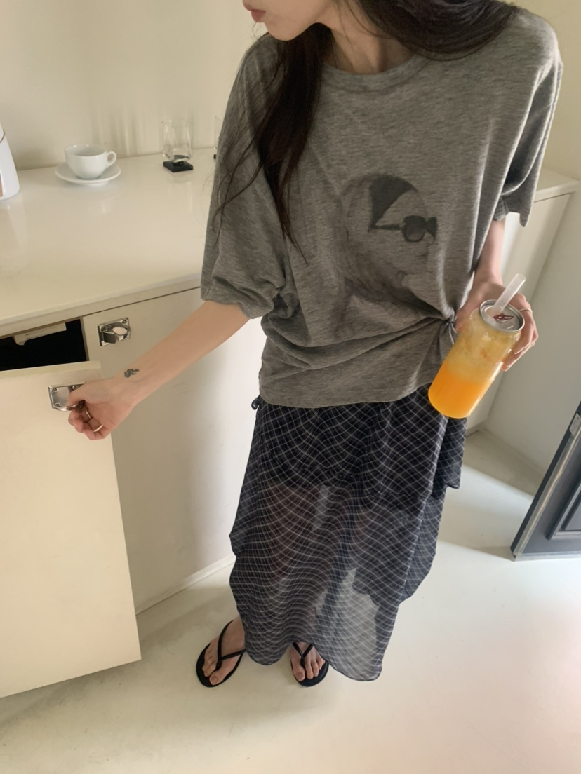 LE AVE韓國代購女裝新品熱賣人氣26夏季26春夏長裙雪紡長款LE AVE長裙