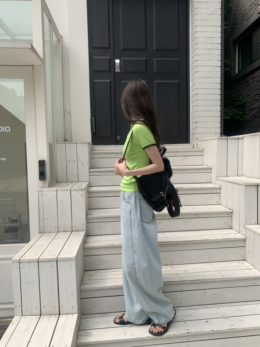LE AVE東大門實拍韓國女裝新品26春夏職業時尚26夏季T恤LE AVET恤