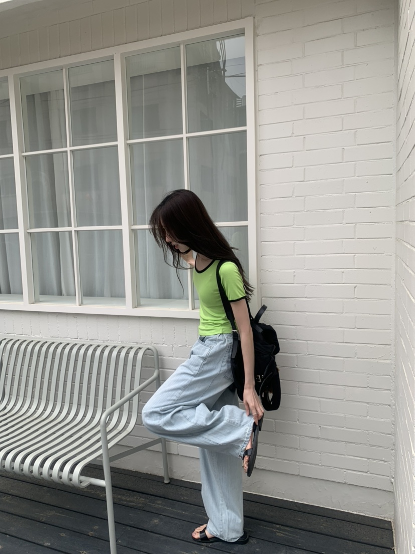 LE AVE東大門實拍韓國女裝新品26春夏職業時尚26夏季T恤LE AVET恤
