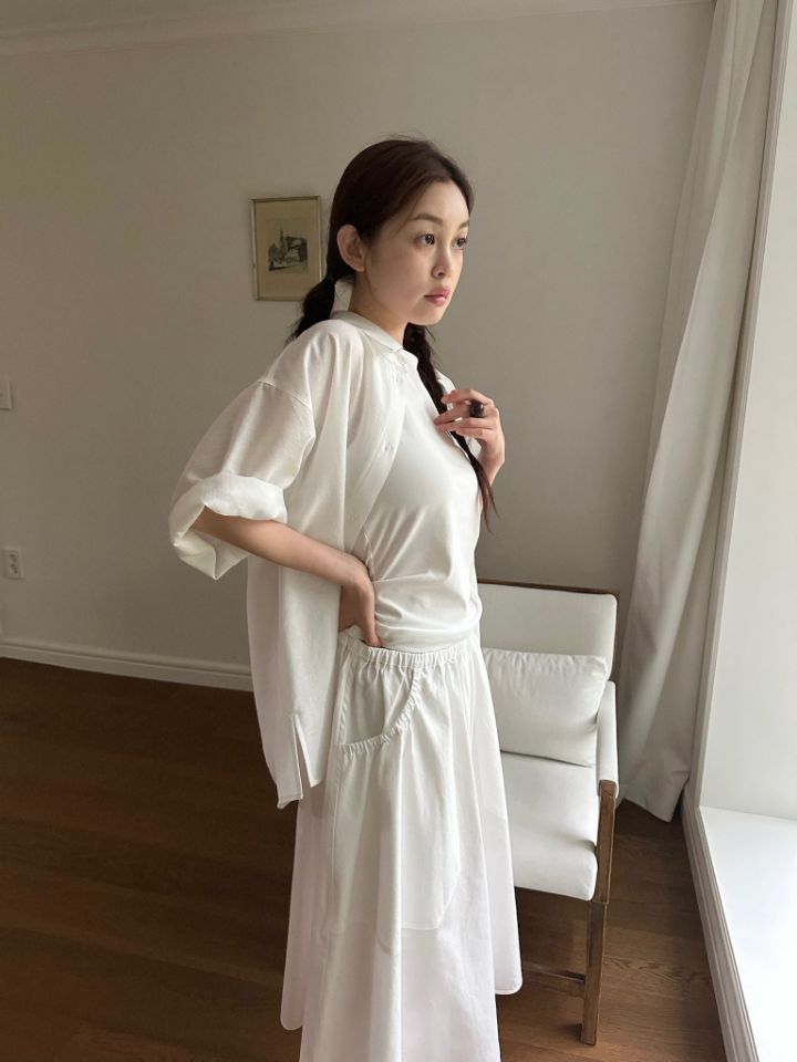 MARE東大門實拍韓國女裝新款26夏季人氣休閑職業襯衫蕾絲衫MARE襯衫/蕾絲衫