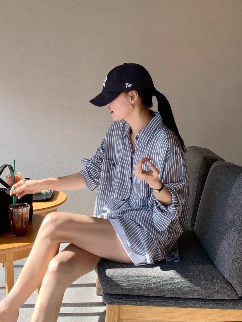 COURGETTE韓國東大門直郵女裝新款26春夏人氣休閑襯衫蕾絲衫COURGETTE襯衫/蕾絲衫