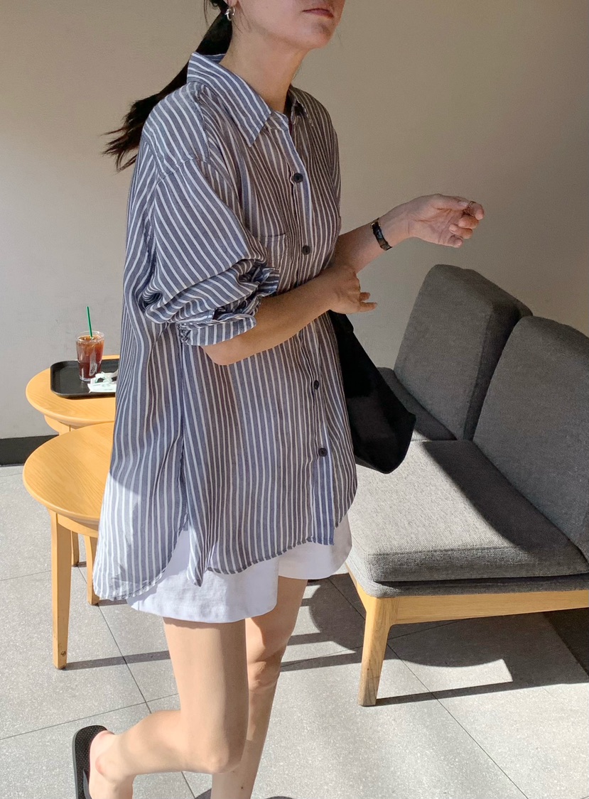 COURGETTE韓國東大門直郵女裝新款26春夏人氣休閑襯衫蕾絲衫COURGETTE襯衫/蕾絲衫