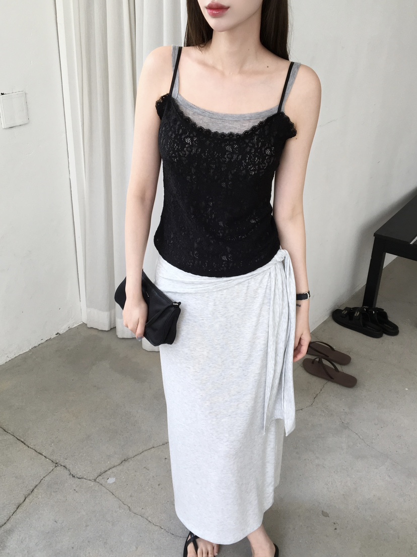 LEGACY韓國直郵女裝新款推薦26春夏26夏季吊帶背心花朵蕾絲LEGACY吊帶/背心