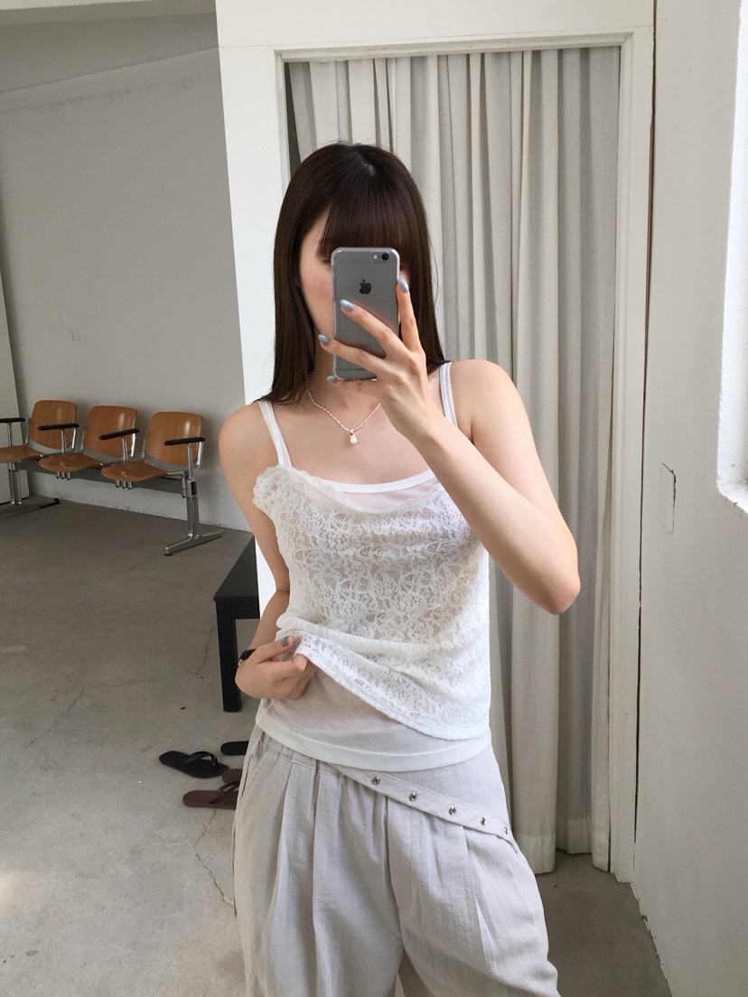 LEGACY韓國直郵女裝新款推薦26春夏26夏季吊帶背心花朵蕾絲LEGACY吊帶/背心