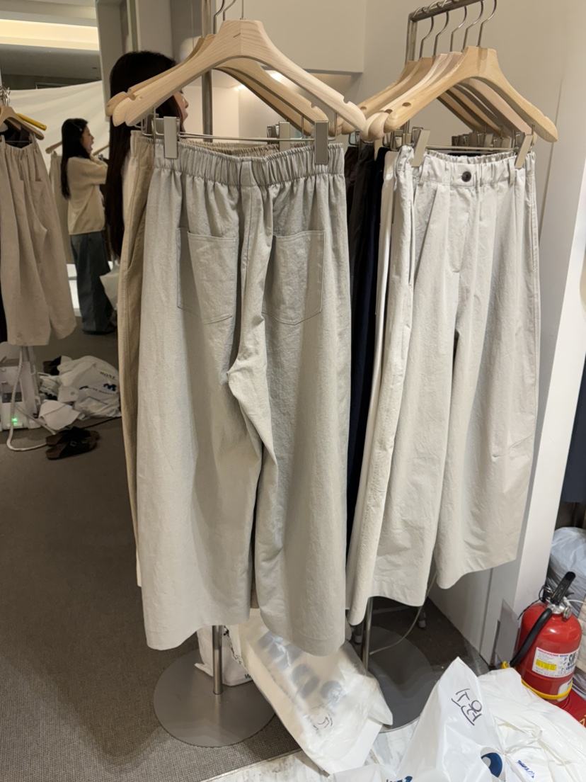 MONE-A韓國東大門直郵女裝新品時尚休閑26春夏休閑褲亞麻MONE-A休閑褲