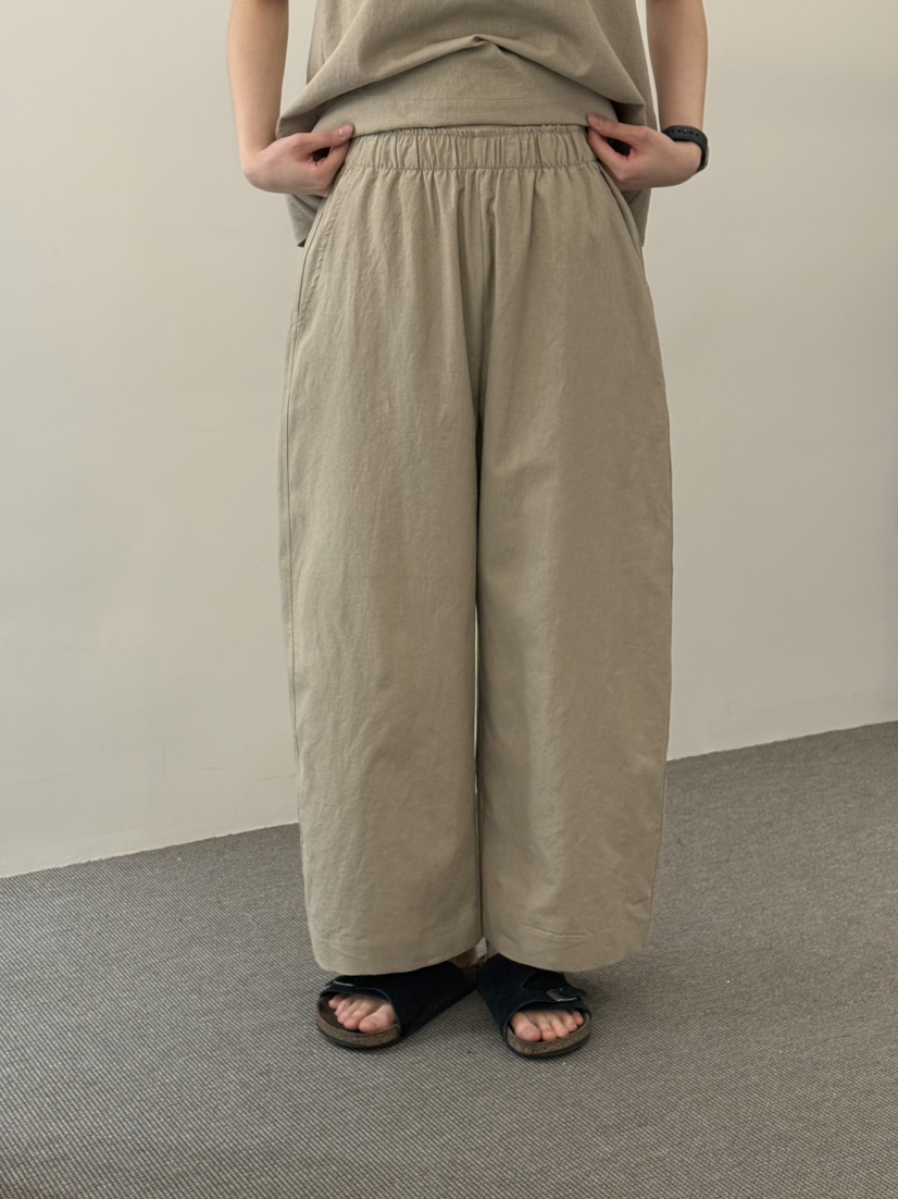 MONE-A韓國東大門直郵女裝新品時尚休閑26春夏休閑褲亞麻MONE-A休閑褲圖色1