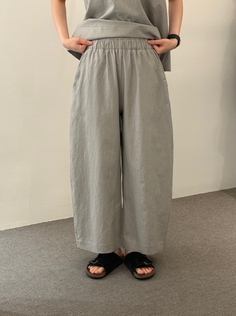 MONE-A韓國東大門直郵女裝新品時尚休閑26春夏休閑褲亞麻MONE-A休閑褲圖色2