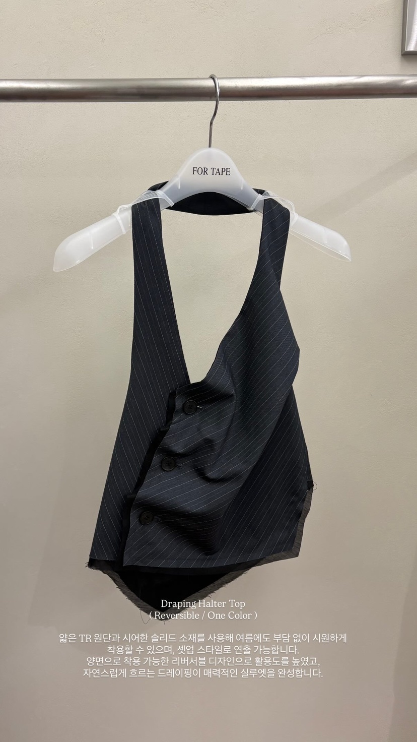 FOR TAPE東大門實拍韓國女裝新款26夏季熱賣職業吊帶背心FOR TAPE吊帶/背心