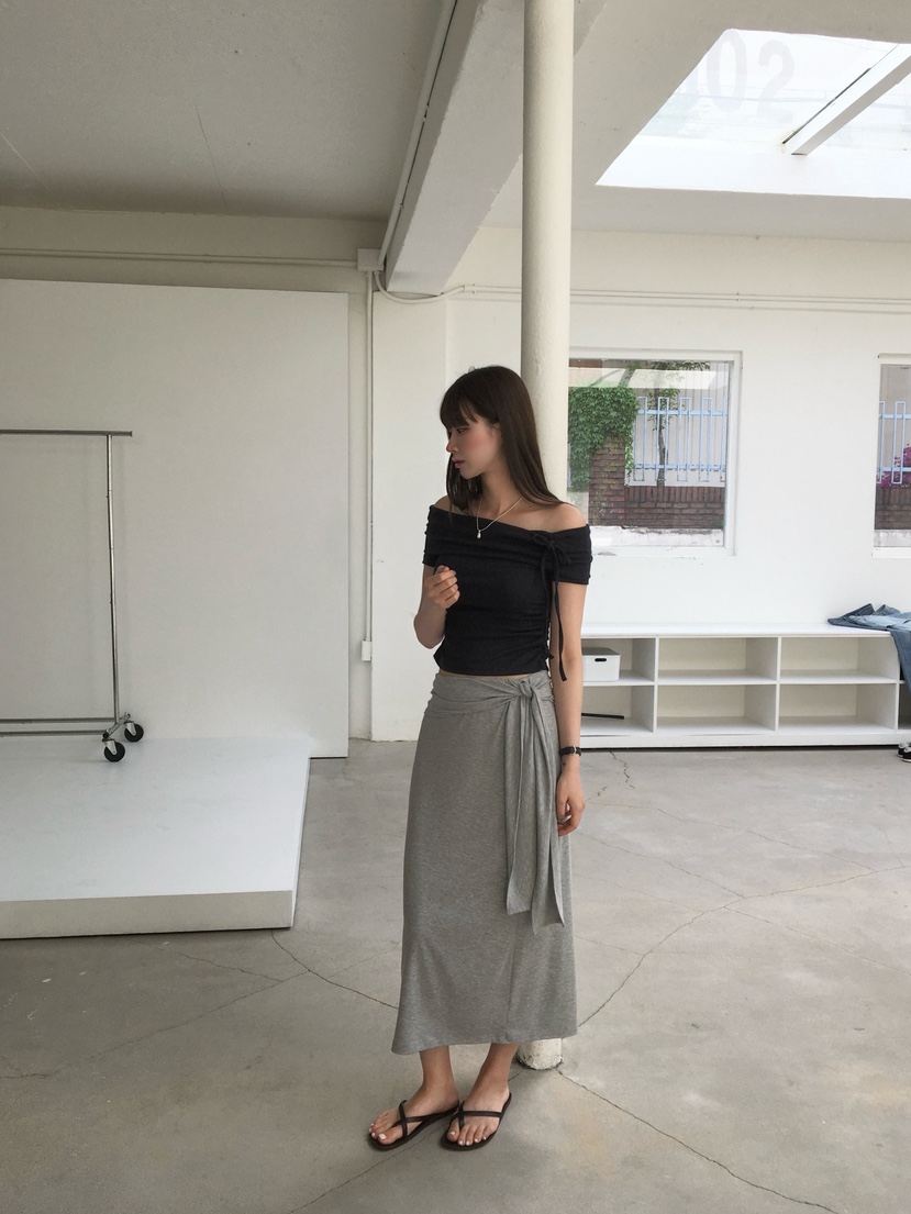 LEGACY韓國直郵女裝新品時尚人氣熱賣推薦26春夏長裙絲帶LEGACY長裙