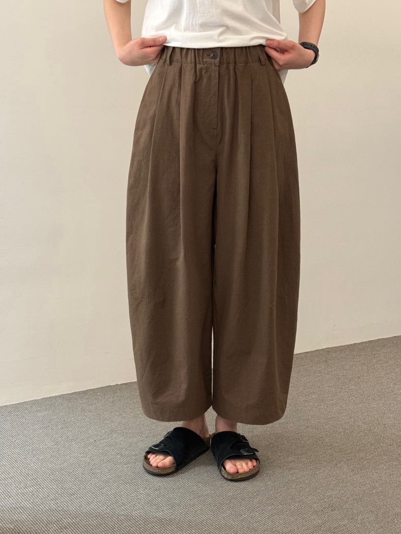 MONE-A韓國東大門直郵女士新款推薦26夏季休閑休閑褲褶皺MONE-A休閑褲圖色3