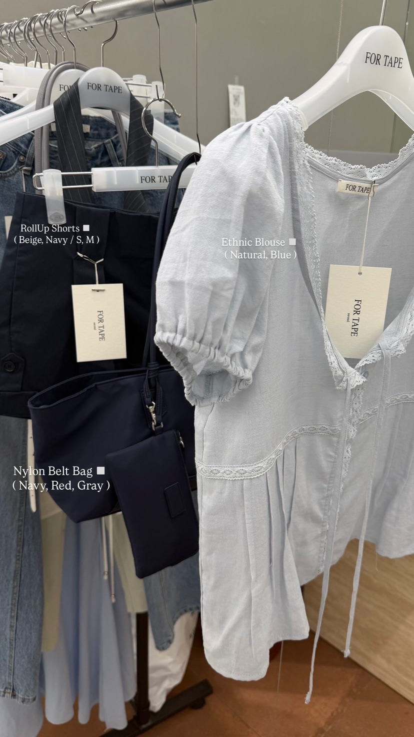 FOR TAPE韓國直郵女士新款職業26春夏26夏季熱賣襯衫蕾絲衫FOR TAPE襯衫/蕾絲衫