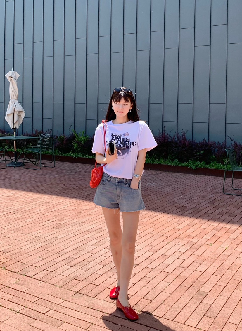 COURGETTE韓國直郵實拍女裝新品26夏季推薦26春夏時尚T恤COURGETTET恤