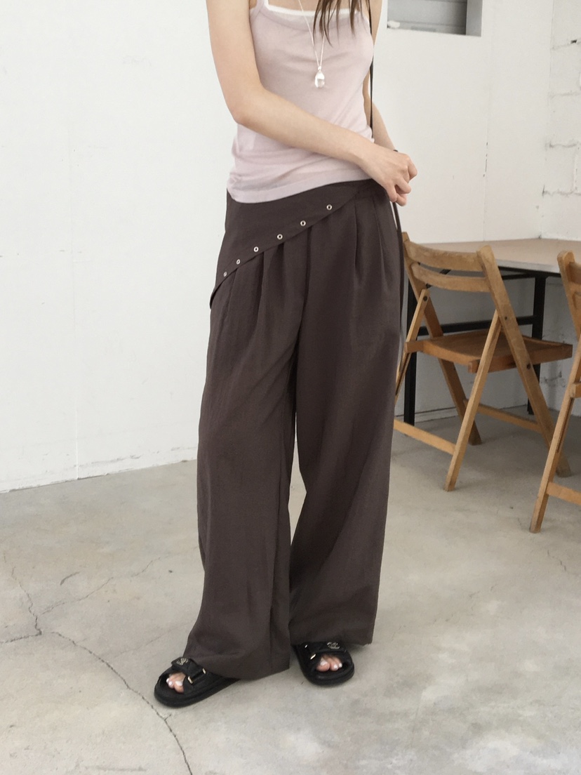 LEGACY韓國直郵女士新品推薦時尚熱賣休閑休閑褲可拆卸孔眼LEGACY休閑褲