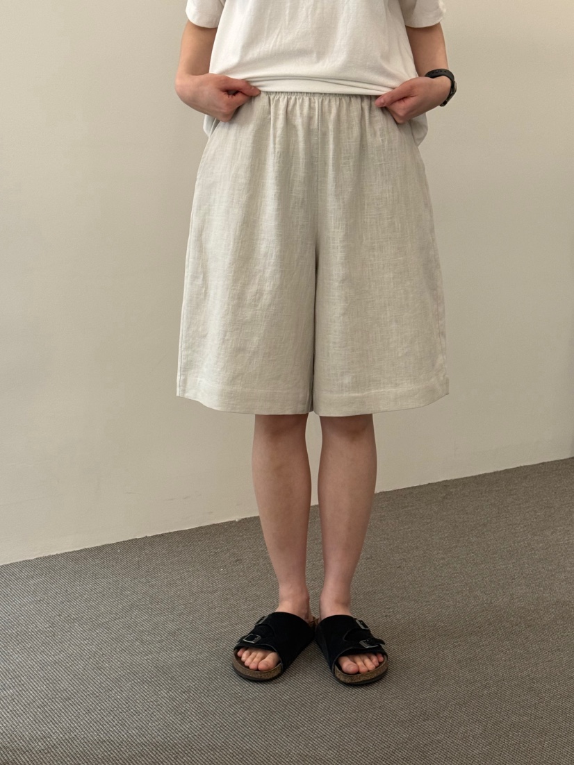 MONE-A韓國東大門代購女士新款熱賣時尚職業休閑短褲亞麻MONE-A短褲圖色1
