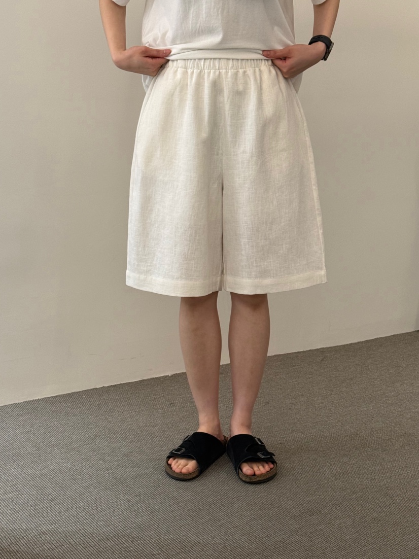 MONE-A韓國東大門代購女士新款熱賣時尚職業休閑短褲亞麻MONE-A短褲圖色2