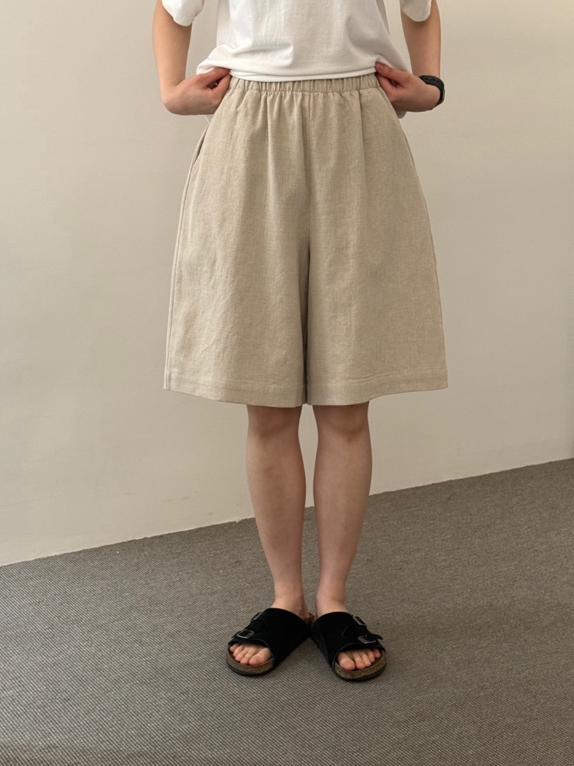 MONE-A韓國東大門代購女士新款熱賣時尚職業休閑短褲亞麻MONE-A短褲圖色3