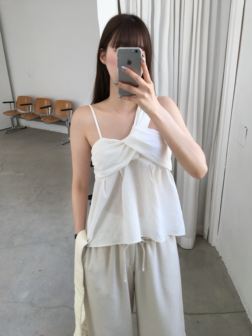 LEGACY韓國直郵女裝新品職業休閑時尚26夏季吊帶背心亞麻LEGACY吊帶/背心