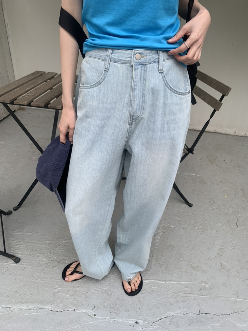LE AVE韓國直郵女裝新品推薦休閑26夏季時尚26春夏牛仔褲LE AVE牛仔褲