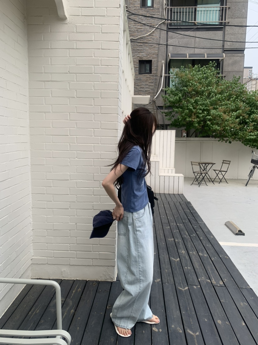 LE AVE韓國直郵女裝新品推薦休閑26夏季時尚26春夏牛仔褲LE AVE牛仔褲