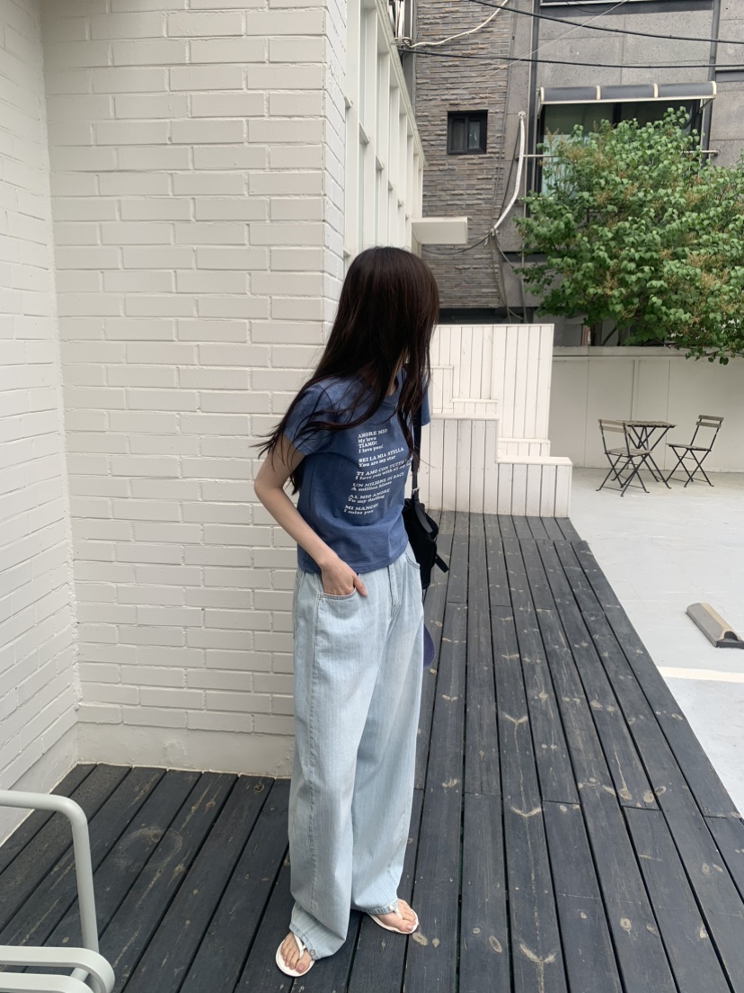 LE AVE韓國直郵女裝新品推薦休閑26夏季時尚26春夏牛仔褲LE AVE牛仔褲