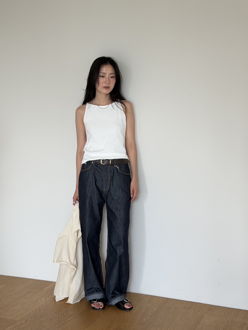 AMY GRACE-A韓國直郵女士新品26春夏時尚熱賣牛仔褲不褪色AMY GRACE-A牛仔褲