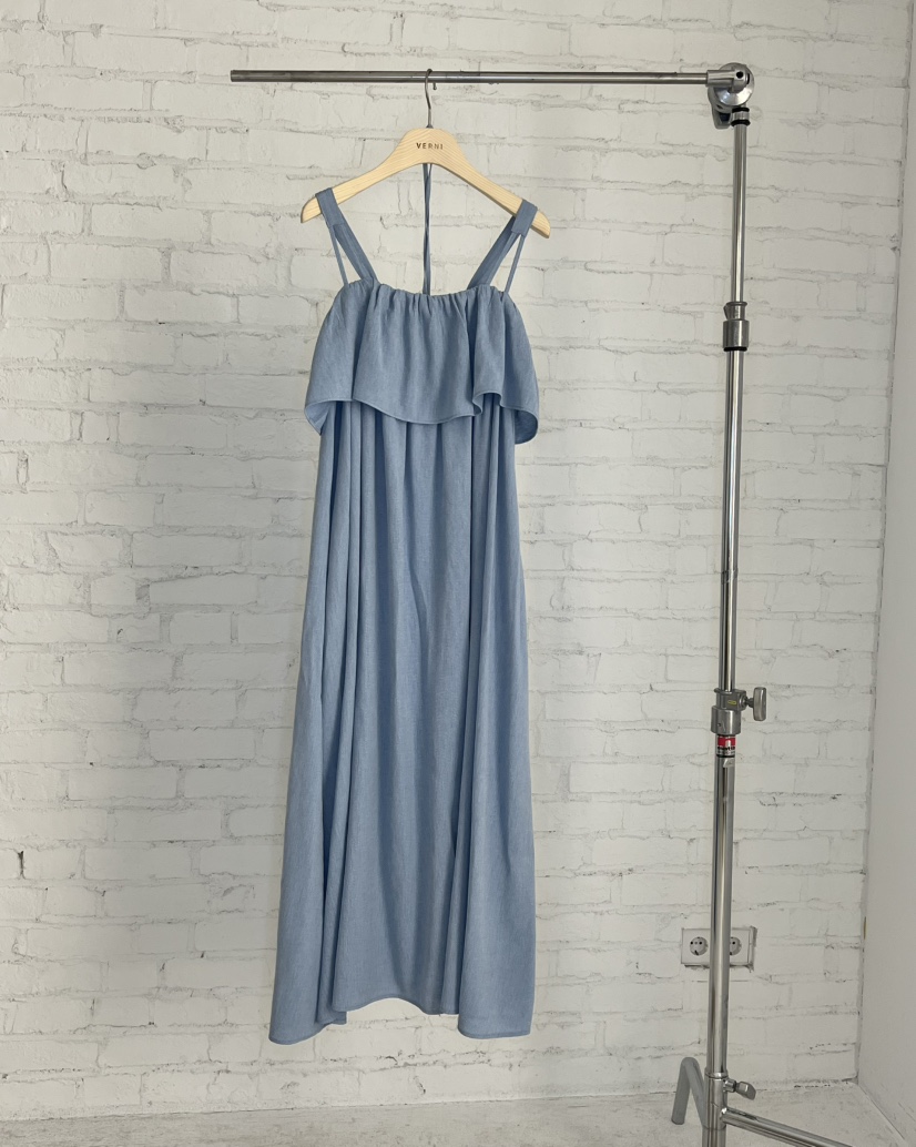 VERNI韓國東大門代購女士新品26春夏推薦人氣連衣裙含腰繩VERNI連衣裙