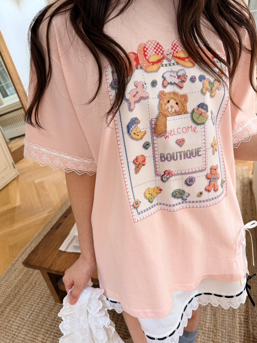 BOUTIQUE-L韓國東大門直郵女裝新款時尚26夏季職業人氣T恤BOUTIQUE-LT恤