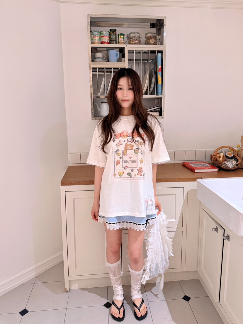 BOUTIQUE-L韓國東大門直郵女裝新款時尚26夏季職業人氣T恤BOUTIQUE-LT恤圖色3