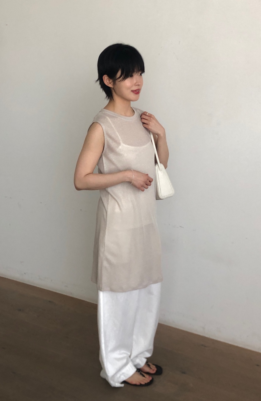 THE EYL韓國直郵女士新款熱賣推薦26夏季時尚吊帶背心透明THE EYL吊帶/背心
