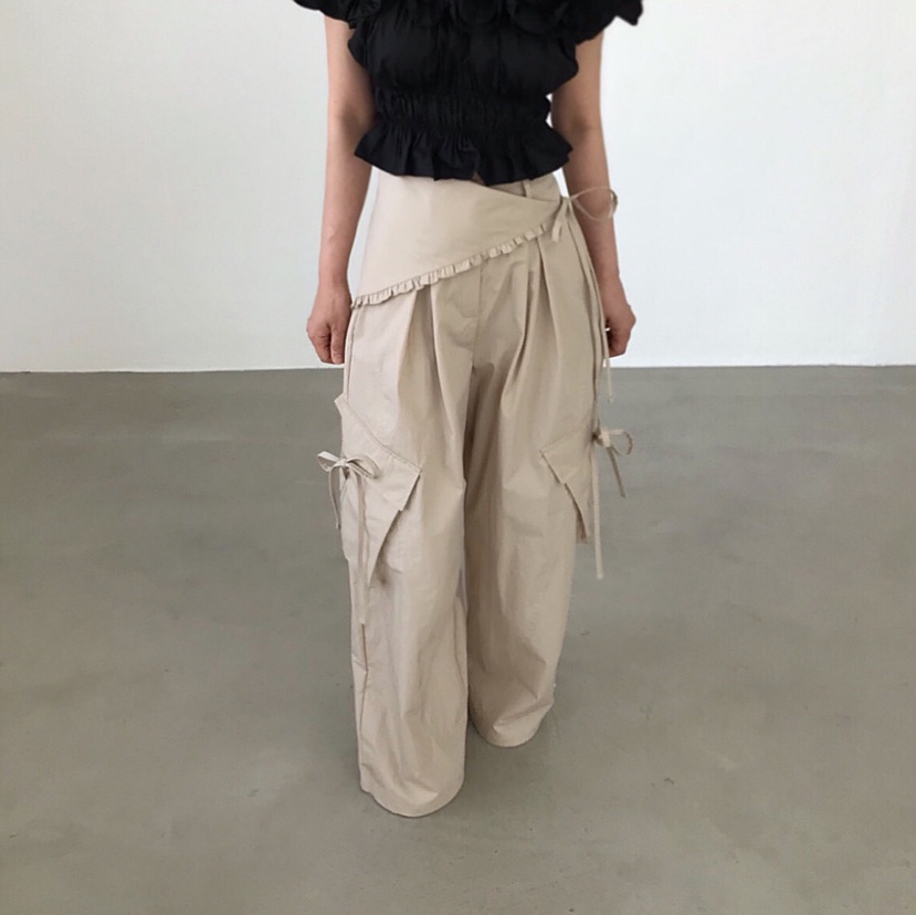2TWO MOON韓國東大門直郵女士新款推薦熱賣時尚26春夏休閑褲2TWO MOON休閑褲
