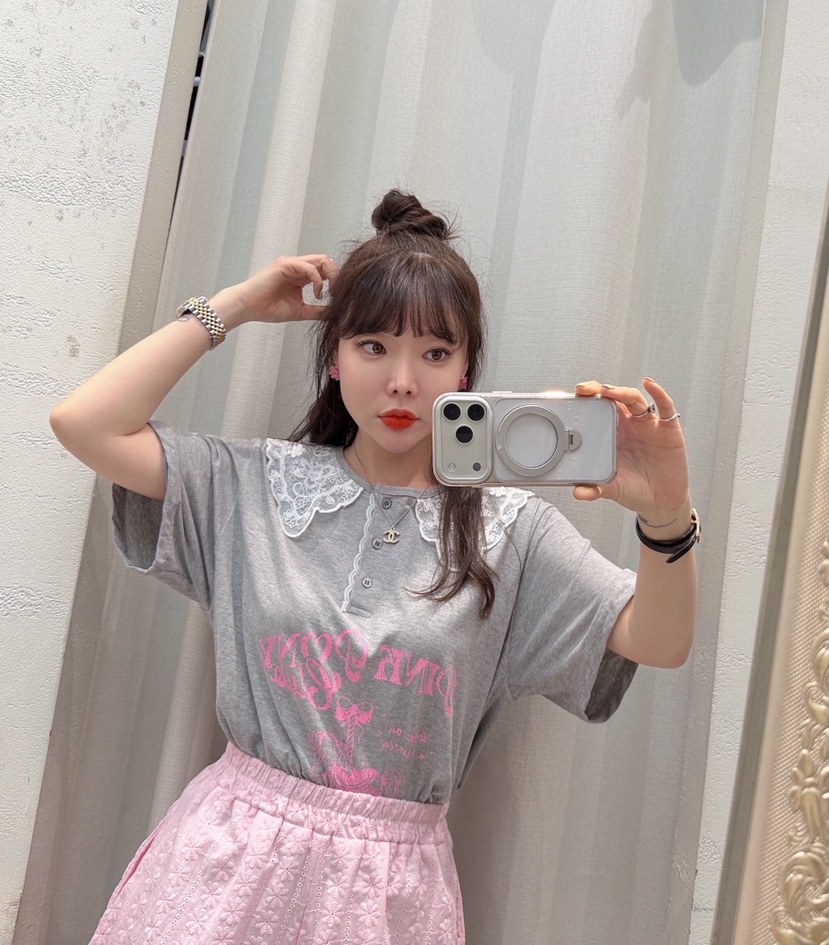 LOVABLE東大門實拍韓國女裝新品職業26春夏熱賣26夏季T恤LOVABLET恤