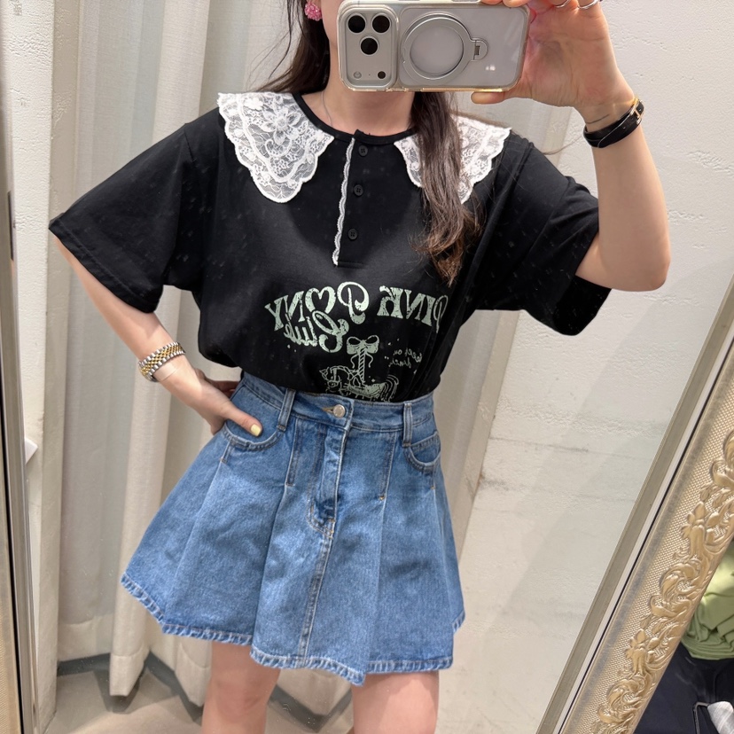 LOVABLE東大門實拍韓國女裝新品職業26春夏熱賣26夏季T恤LOVABLET恤
