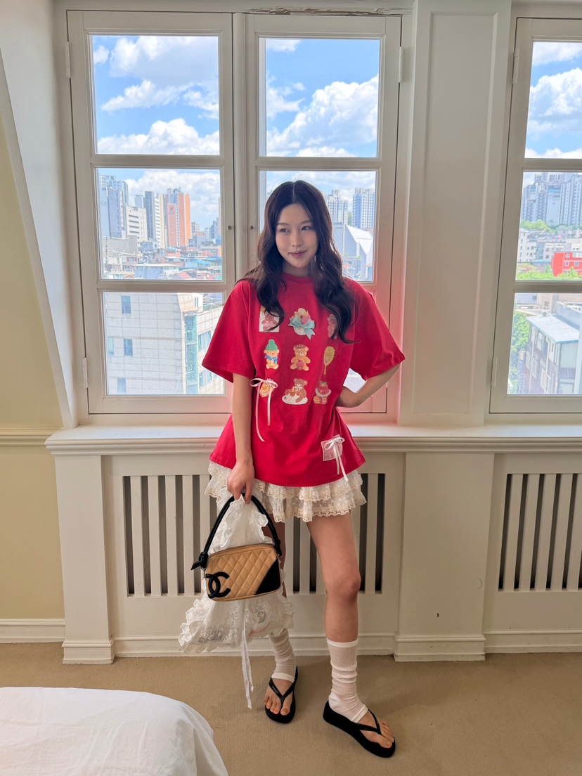 BOUTIQUE-L東大門實拍韓國女士新品熱賣推薦人氣26夏季T恤BOUTIQUE-LT恤