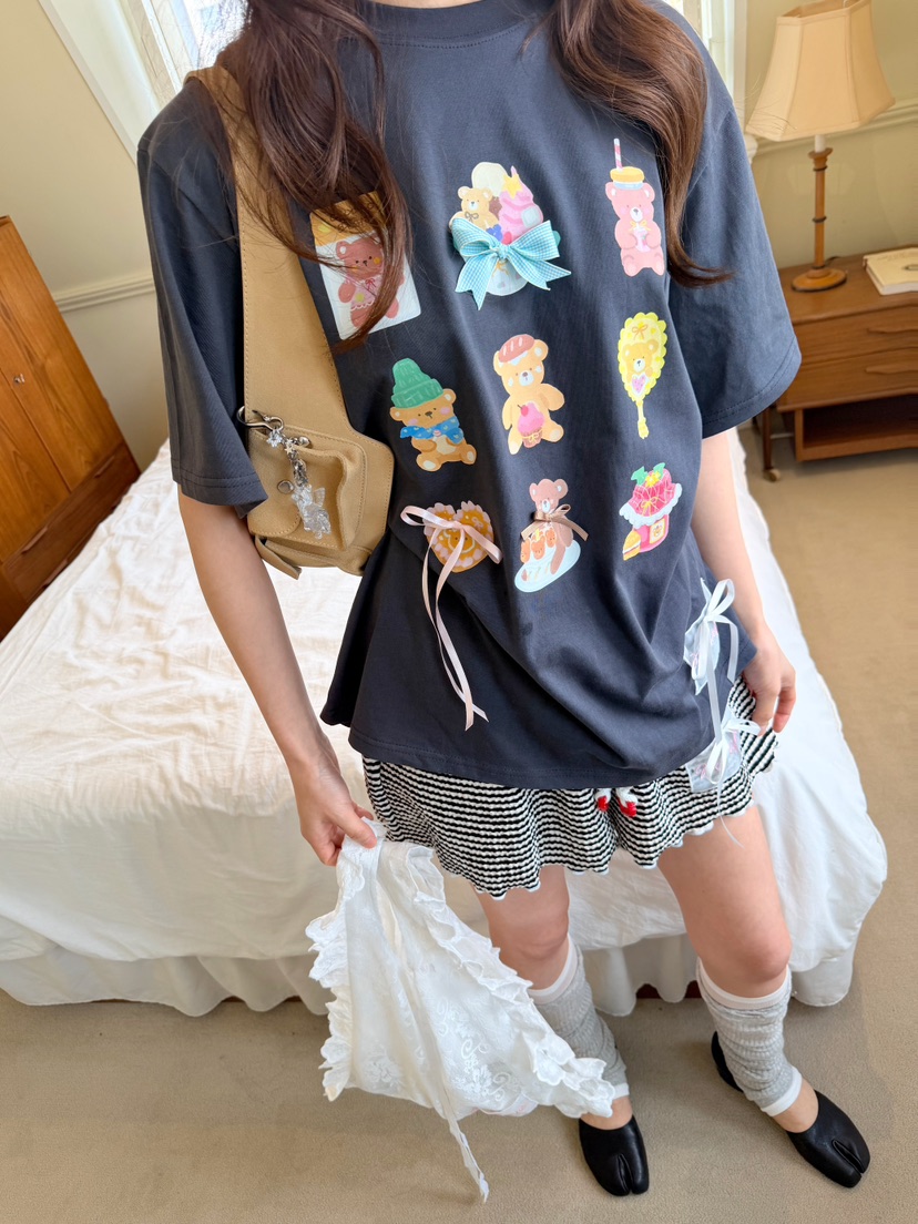 BOUTIQUE-L東大門實拍韓國女士新品熱賣推薦人氣26夏季T恤BOUTIQUE-LT恤