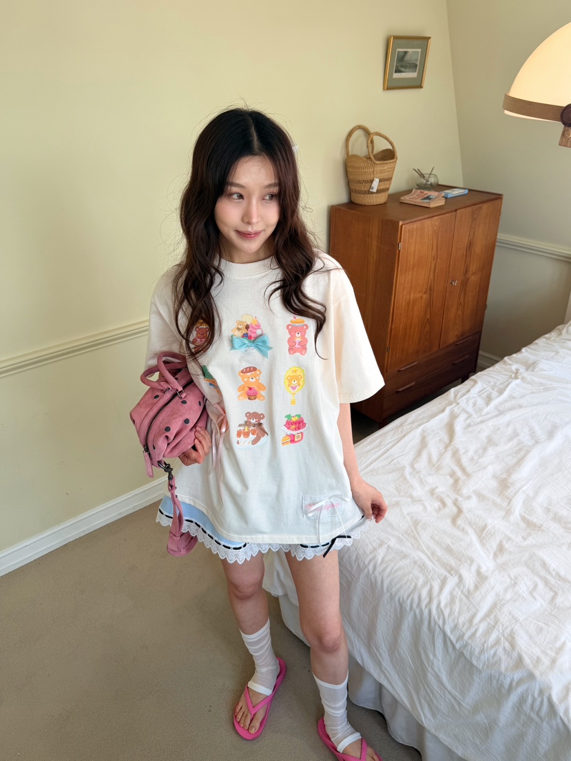 BOUTIQUE-L東大門實拍韓國女士新品熱賣推薦人氣26夏季T恤BOUTIQUE-LT恤