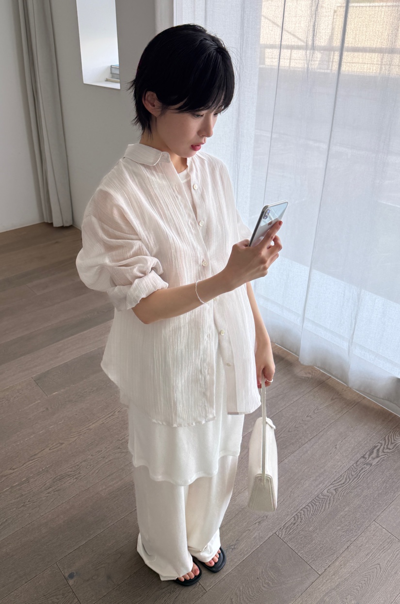 THE EYL韓國東大門直郵女裝新款推薦職業26春夏襯衫蕾絲衫THE EYL襯衫/蕾絲衫