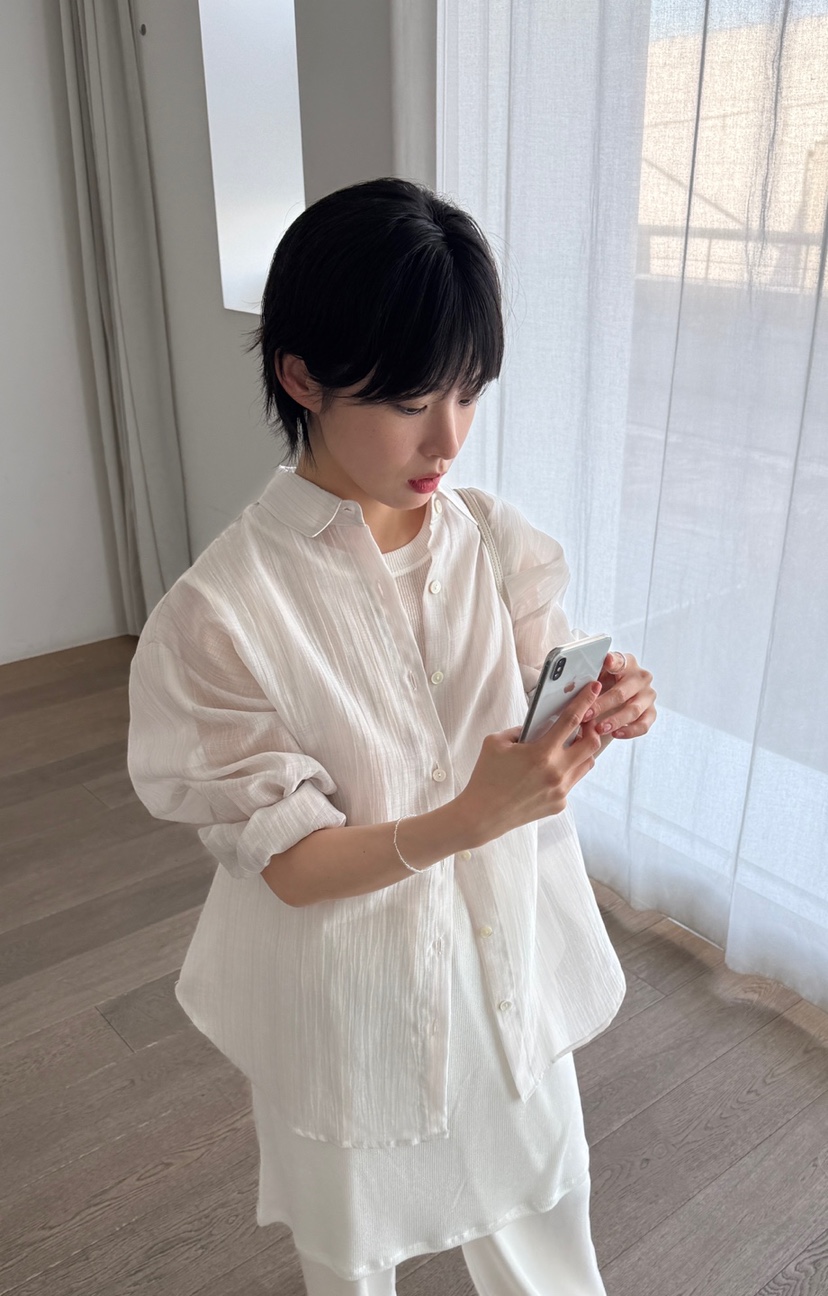 THE EYL韓國東大門直郵女裝新款推薦職業26春夏襯衫蕾絲衫THE EYL襯衫/蕾絲衫