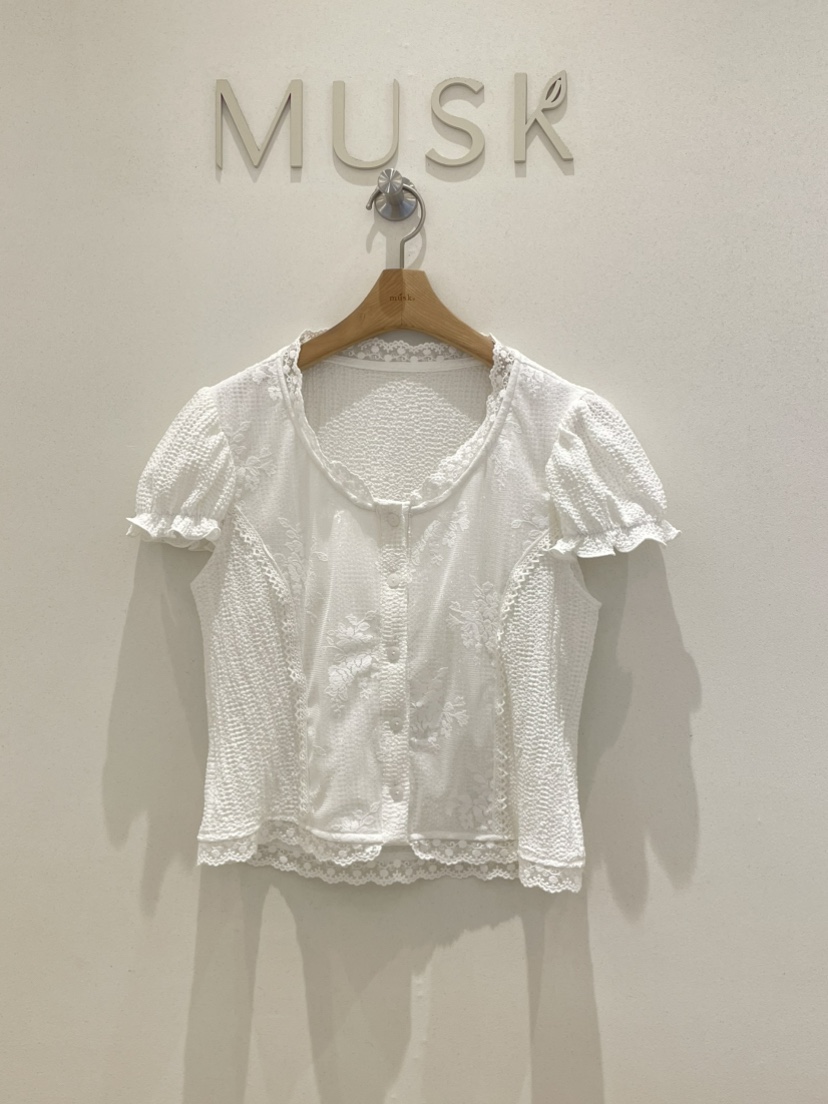 MUSK韓國東大門直郵女裝新款熱賣休閑職業推薦襯衫蕾絲衫MUSK襯衫/蕾絲衫圖色1