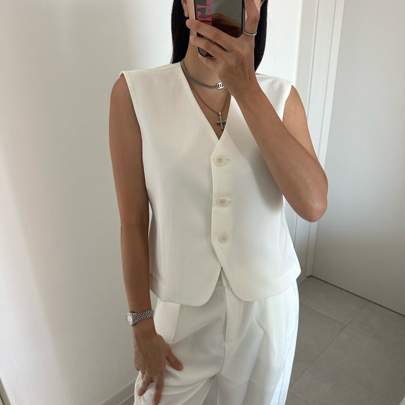 SOUIT韓國直郵女裝新品熱賣休閑人氣時尚推薦26夏季26春夏馬甲SOUIT by mabel-L馬甲圖色1