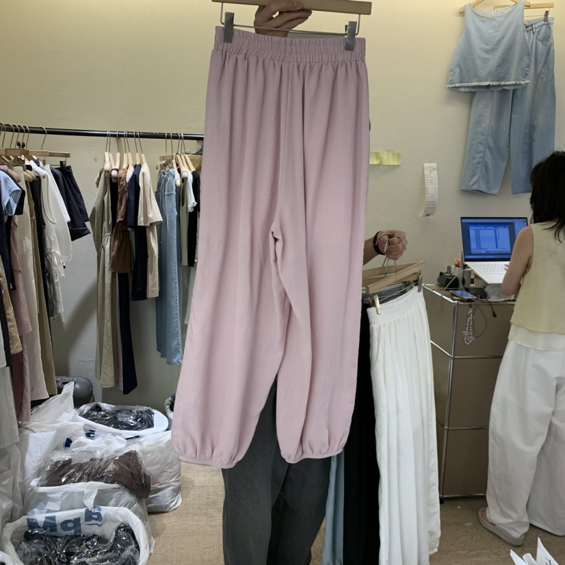 W AND J韓國東大門代購女裝新品熱賣26夏季人氣職業休閑褲W AND J休閑褲