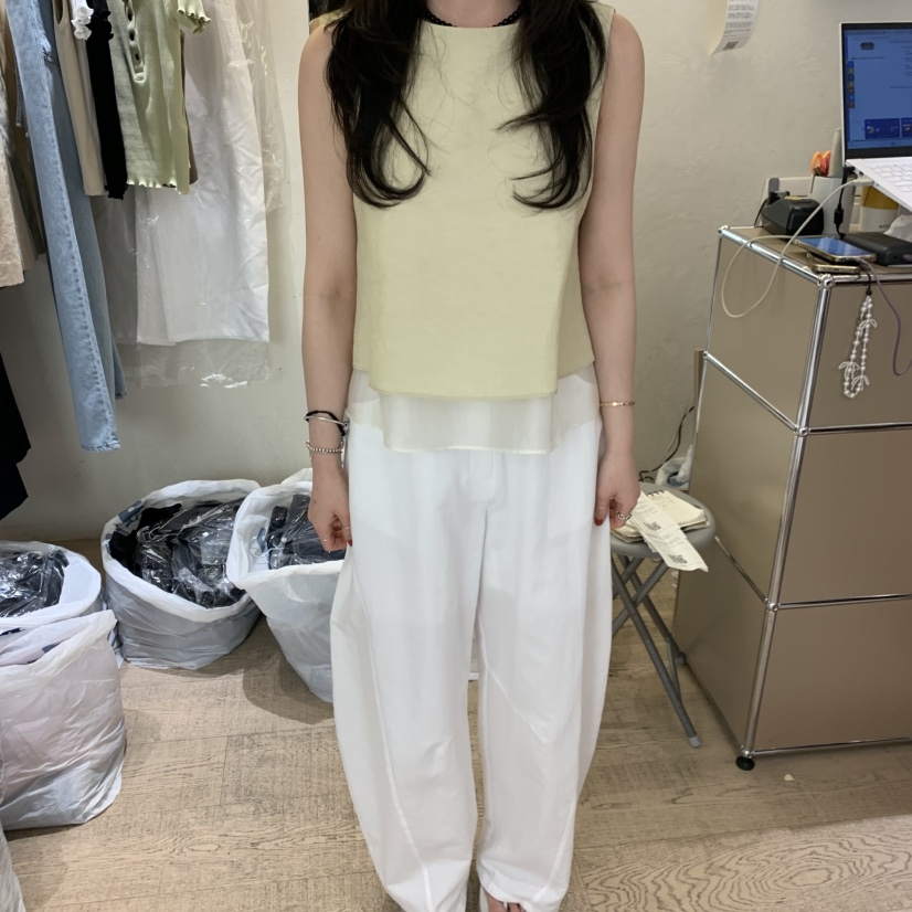 W AND J韓國直郵女裝新品休閑熱賣職業26夏季人氣吊帶背心W AND J吊帶/背心圖色2