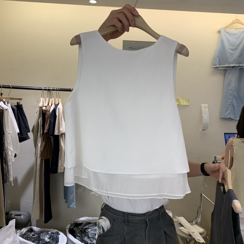 W AND J韓國直郵女裝新品休閑熱賣職業26夏季人氣吊帶背心W AND J吊帶/背心圖色3