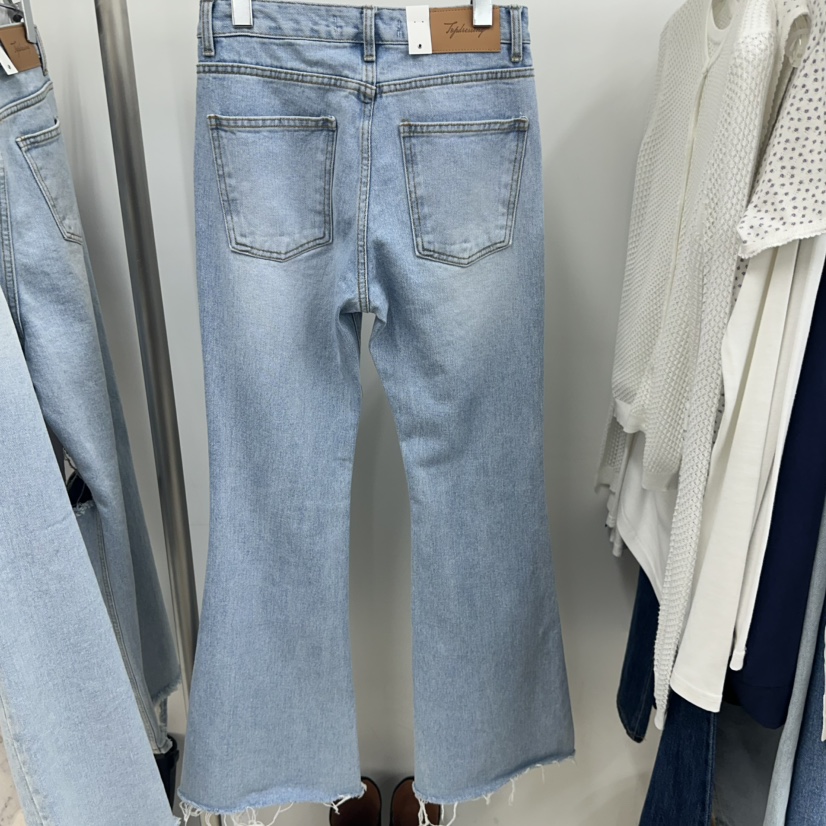 TOPDRESSING韓國代購女士新款休閑人氣26春夏職業牛仔褲復古TOPDRESSING牛仔褲