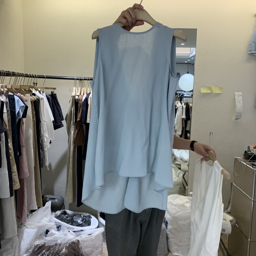 W AND J韓國東大門直郵女士新款26夏季熱賣職業吊帶背心W AND J吊帶/背心圖色3